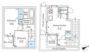 AGRATIO TERRACE 恵比寿の間取り画像