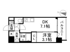 SDグランツ三宮イーストフロントの間取り画像
