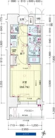 プレサンス塚本グランゲートの間取り画像