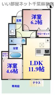 サウスヒルズⅠの間取り画像