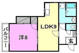 ヴィラ長戸の間取り画像