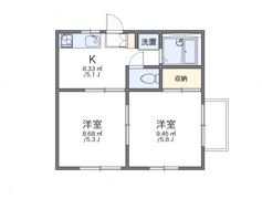 レオパレスドメーヌの間取り画像