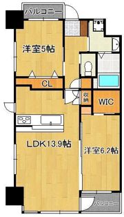 REGARIA KOKURAKITA CENTERPLACEの間取り画像