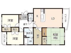 双葉ヒルズ比治山の間取り画像