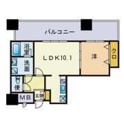 KDXレジデンス大濠ハーバービュータワーの間取り画像