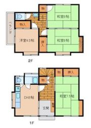 安浦町三津口2丁目25番33戸建の間取り画像