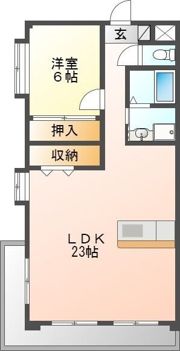 シーズンコート植田南の間取り画像