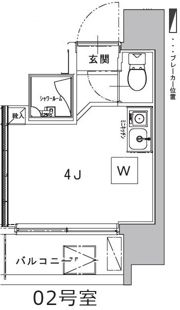 デコズキャッスル赤坂の間取り画像