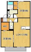 シャトン黒川B棟の間取り画像
