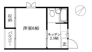 コーポ山西の間取り画像