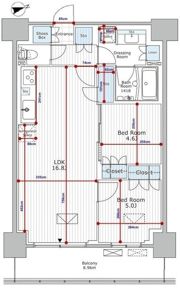 パークアクシス市川の間取り画像