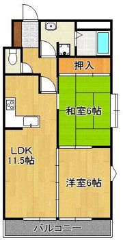 ピエドラ・ブランカ中央町の間取り画像