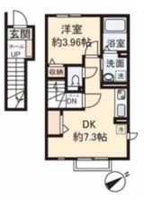 ベルサイズフラット鶴瀬の間取り画像