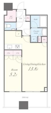 パークタワー勝どきサウスの間取り画像