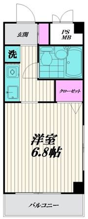ソシアル甫坂の間取り画像