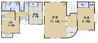 豊浜町2丁目貸家の間取り画像