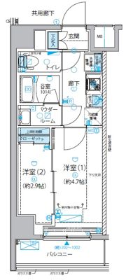 メインステージ南砂町の間取り画像