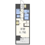 プレサンスタワー難波WESTの間取り画像