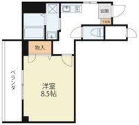 レイクパレスゼゼの間取り画像