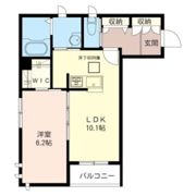 シャトル境の間取り画像