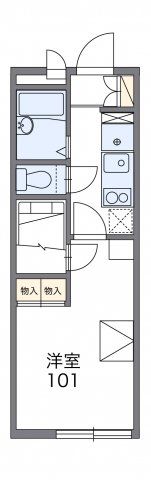 レオパレスプレミール陣原の間取り画像