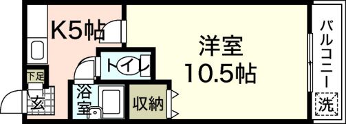 第一タウン皆賀の間取り画像