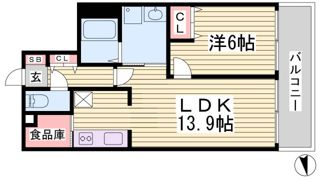 プレサンス新神戸の間取り画像