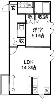 クローネの間取り画像
