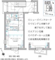 リヴァートシーズン参宮橋の間取り画像