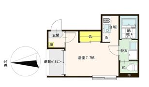 ハーモニーテラス柴島の間取り画像