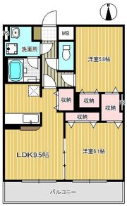 パミール大成の間取り画像