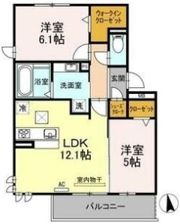 ラルジュ高峯 Aの間取り画像