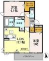 ラルジュ高峯 Aの間取り画像