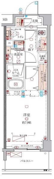クレヴィスタ板橋大山の間取り画像