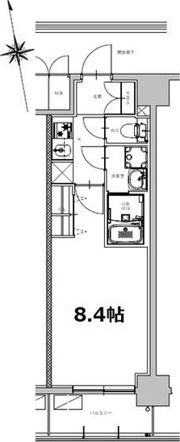S-RESIDENCE今池beleta(ベレータ)の間取り画像