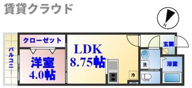 ルミエールA棟の間取り画像