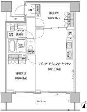 パークハビオ渋谷本町レジデンスの間取り画像