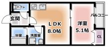 COURTYARD Shimbashiの間取り画像