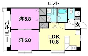 ヴェルジェ石手川の間取り画像