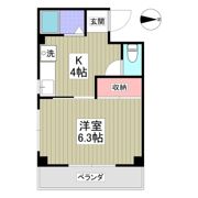 コーポヤシキの間取り画像