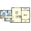 ESTASIA UTO Bの間取り画像