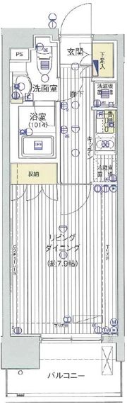 レックス海岸通りレジデンスの間取り画像