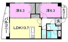 ブライムマンションはなみずきの間取り画像