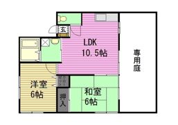 スカイヒルズB棟の間取り画像