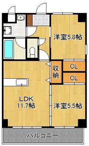 プランドール一枝の間取り画像