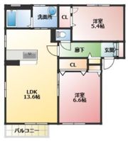 プリンス Ⅲ棟の間取り画像