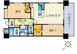 ウェルフォート比恵3番館の間取り画像
