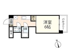 コーポなるかわの間取り画像