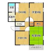 フレグランスアミ Bの間取り画像