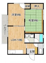 三宅第六アパートの間取り画像
